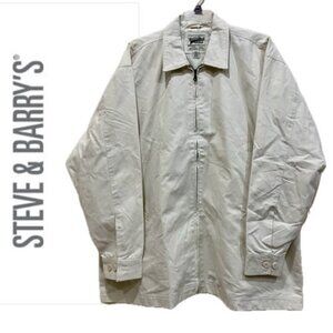 VTG JIMMY DEE COAT JACKET BY STEVE BARRY’S ORIGINAL RUGGED IVORY SZ XXL COTTON